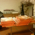 am Abend gibt es Pizza ...