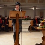 die Kirchenpflegepräsidentin der Gemeinde Waldenburg St. Peter, Katharina Gisin, das Wort ergreift und